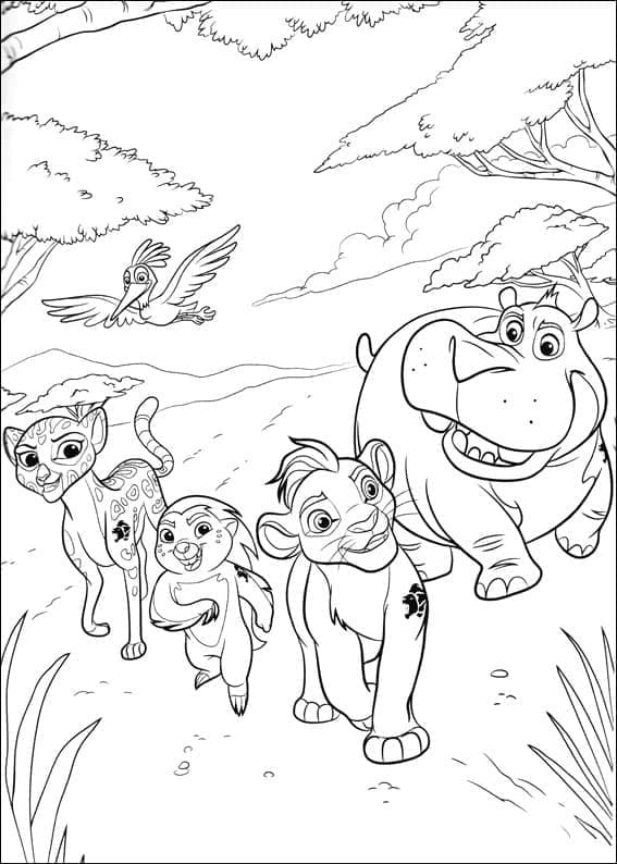 Dibujo gratuito The Lion Guard #197312 de la coleccion Dibujos Animados y Series Animadas para imprimir