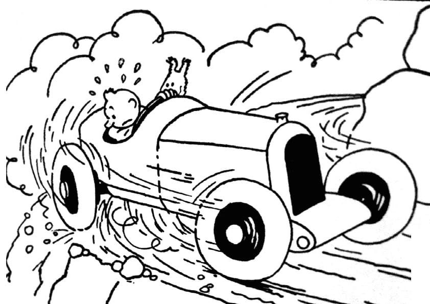 Dibujo gratuito Tintin #185958 de la coleccion Dibujos Animados y Series Animadas para imprimir