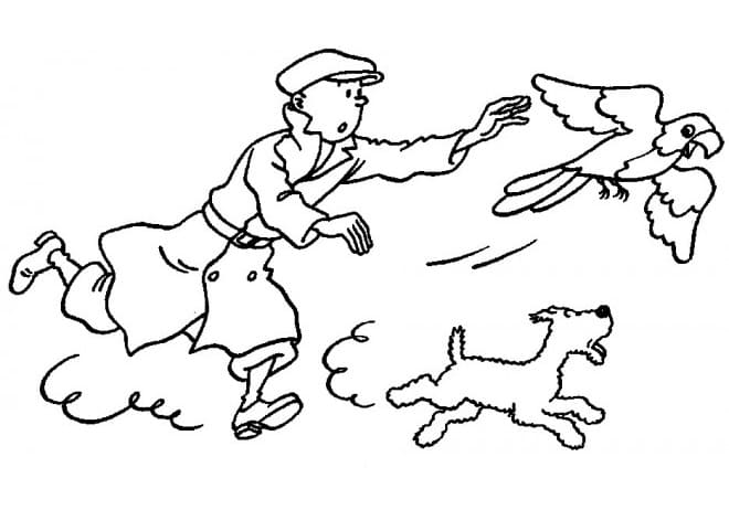Dibujo gratuito Tintin #185959 de la coleccion Dibujos Animados y Series Animadas para imprimir