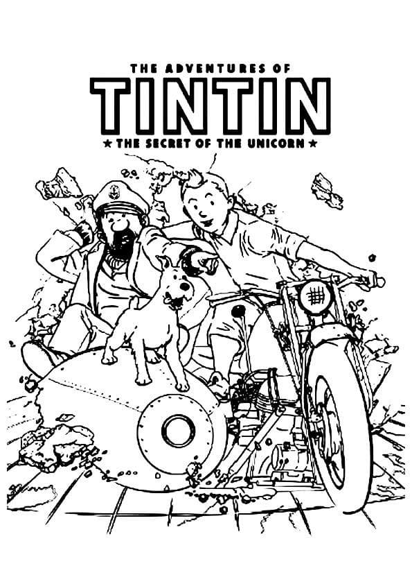Dibujo gratuito Tintin #185976 de la coleccion Dibujos Animados y Series Animadas para imprimir