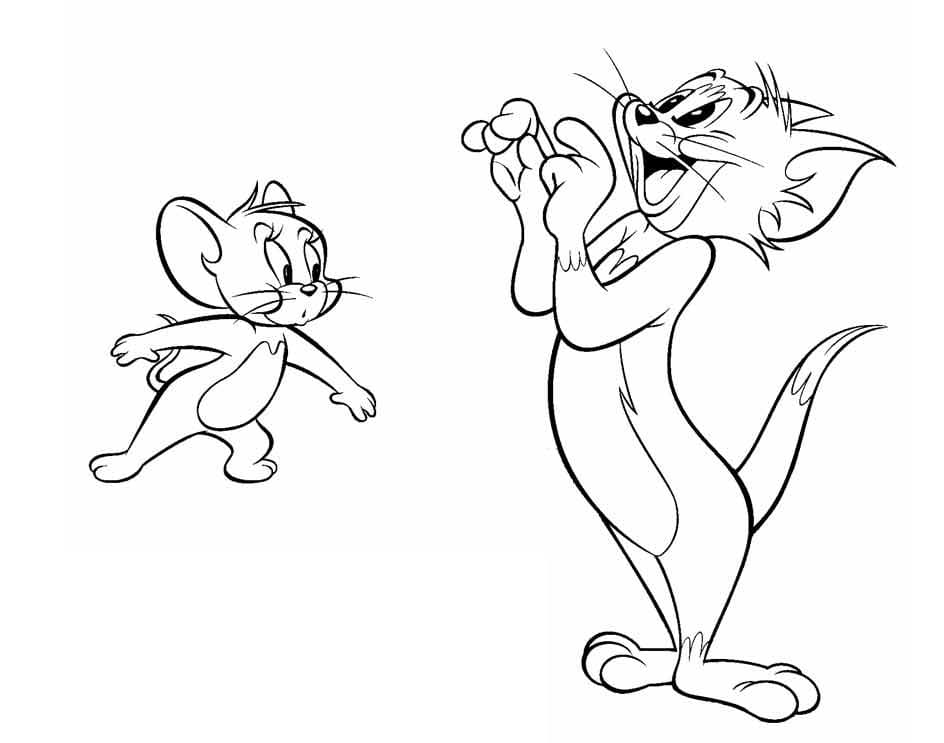 Dibujo gratuito Tom y Jerry #172077 de la coleccion Dibujos Animados y Series Animadas para imprimir