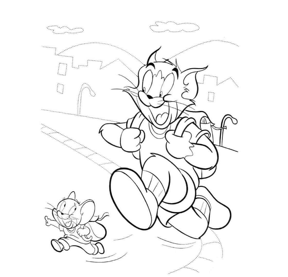 Dibujo gratuito Tom y Jerry #172085 de la coleccion Dibujos Animados y Series Animadas para imprimir