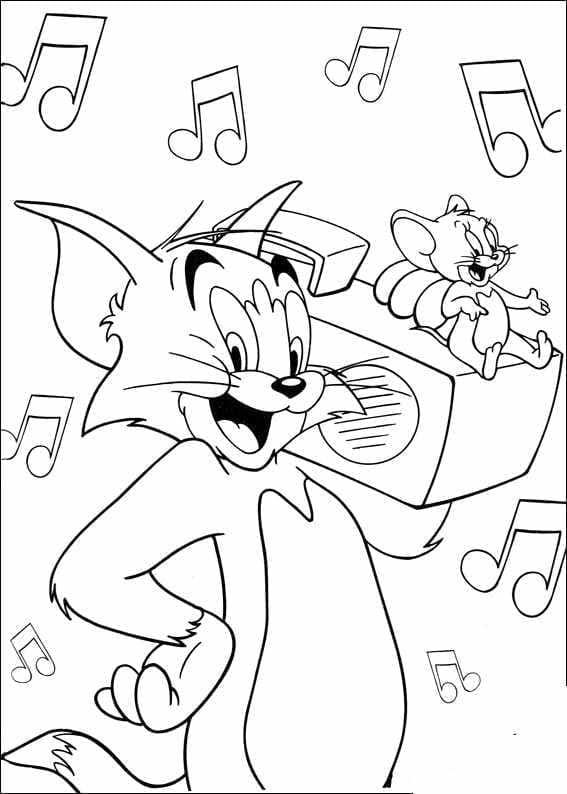Dibujo gratuito Tom y Jerry #215114 de la coleccion Dibujos Animados y Series Animadas para imprimir