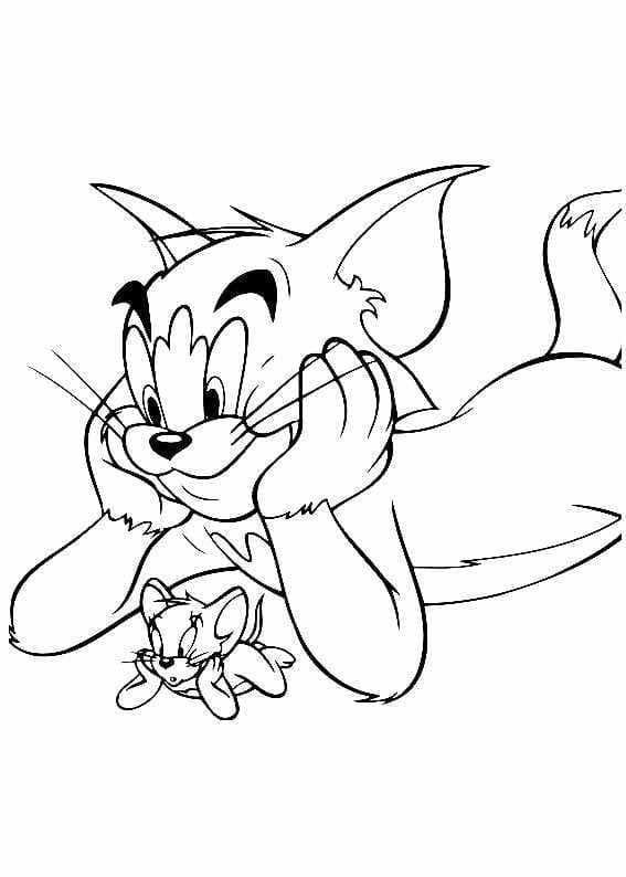 Dibujo gratuito Tom y Jerry #215117 de la coleccion Dibujos Animados y Series Animadas para imprimir