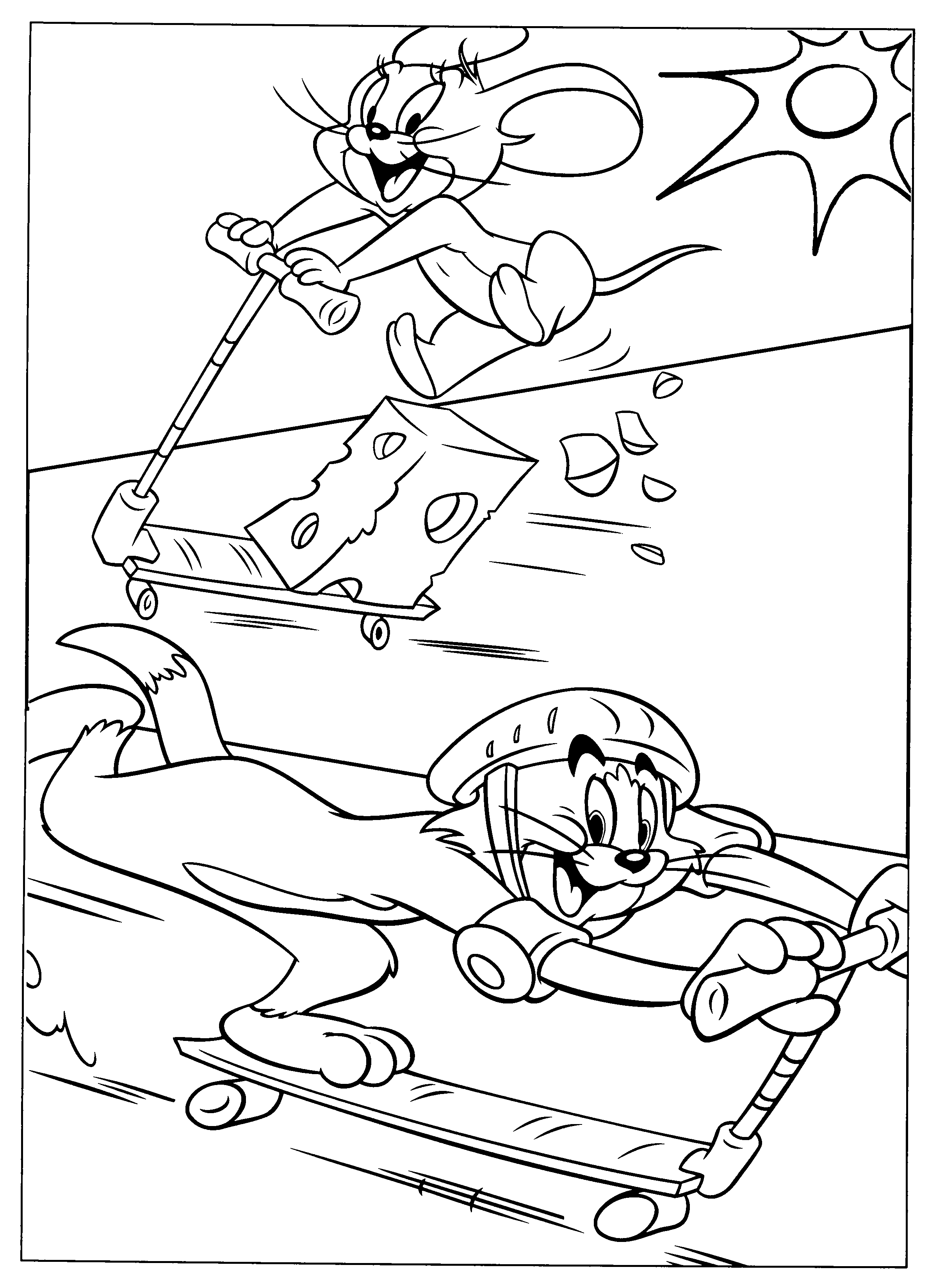 Dibujo gratuito Tom y Jerry #24261 de la coleccion Dibujos Animados y Series Animadas para imprimir