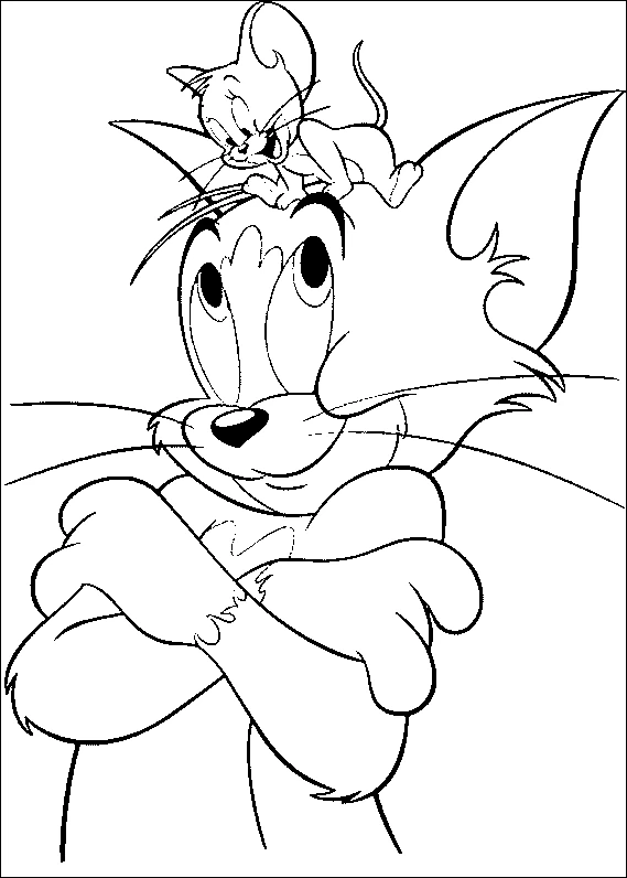 Dibujo gratuito Tom y Jerry #24275 de la coleccion Dibujos Animados y Series Animadas para imprimir