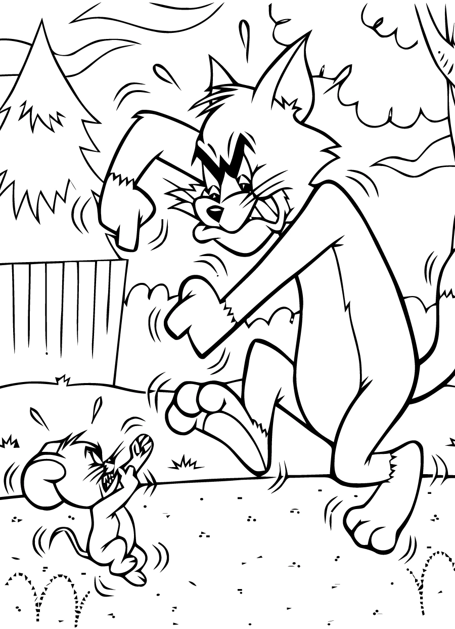 Dibujo gratuito Tom y Jerry #24324 de la coleccion Dibujos Animados y Series Animadas para imprimir