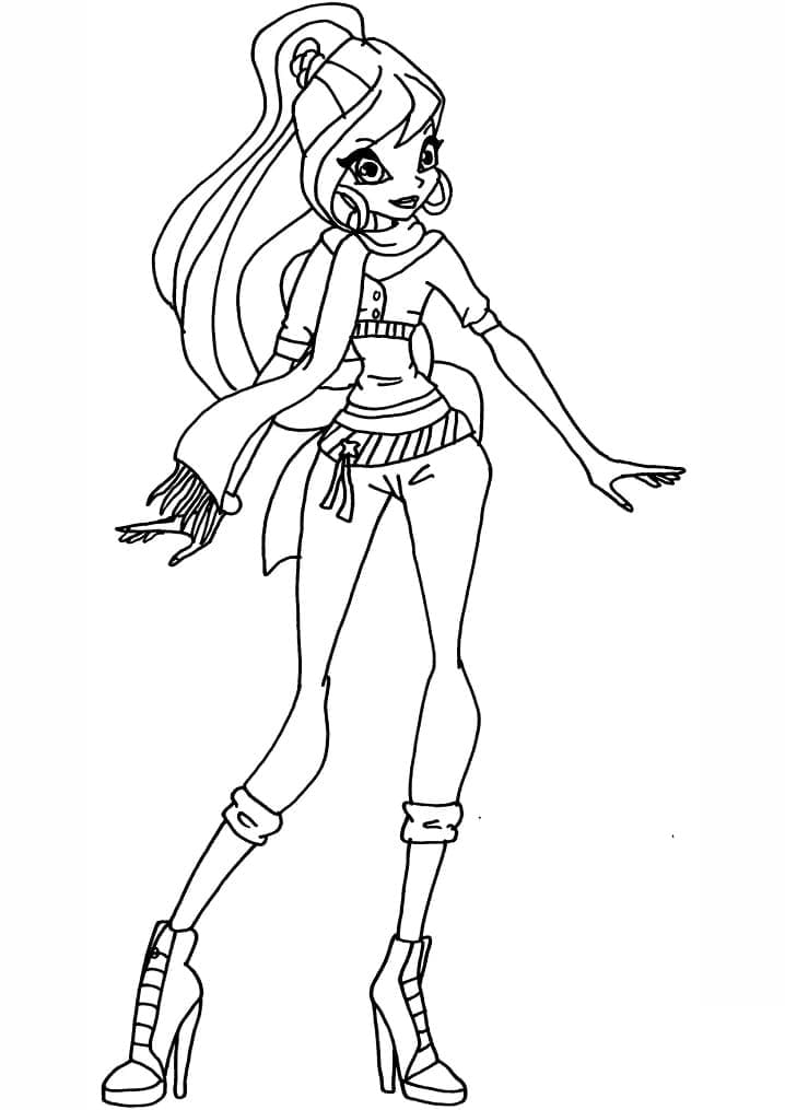 Dibujo gratuito Winx #180573 de la coleccion Dibujos Animados y Series Animadas para imprimir