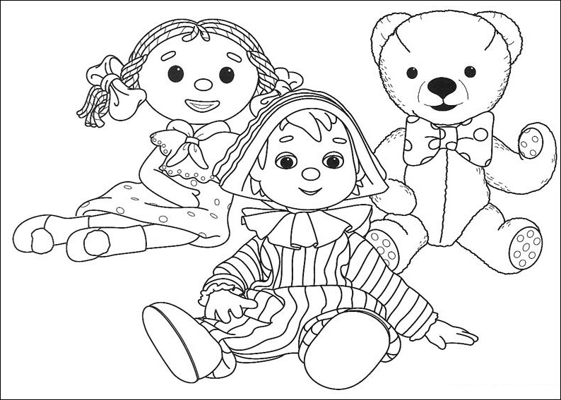 Dibujo para colorear: Andy Pandy (Dibujos animados) #26806 - Dibujos para Colorear e Imprimir Gratis