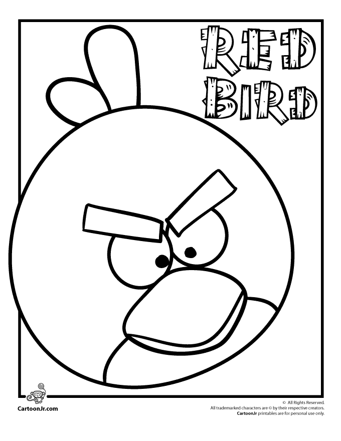 Dibujo para colorear: Angry Birds (Dibujos animados) #25024 - Dibujos para Colorear e Imprimir Gratis