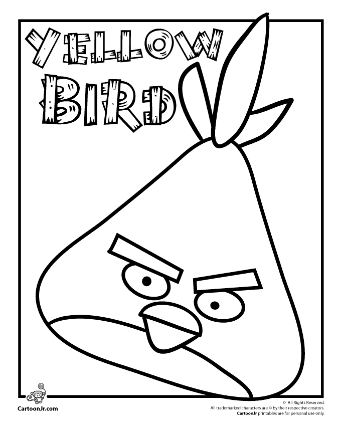 Dibujo para colorear: Angry Birds (Dibujos animados) #25041 - Dibujos para Colorear e Imprimir Gratis
