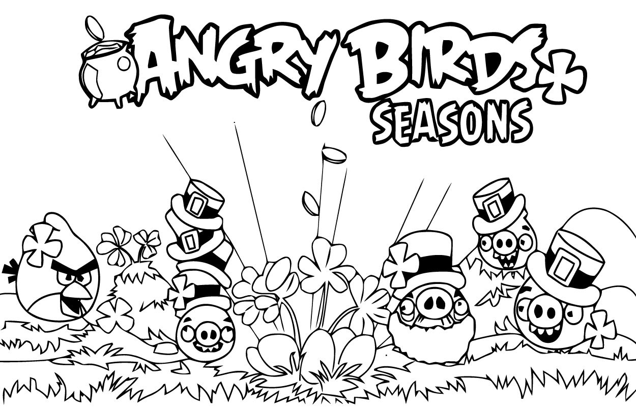 Dibujo para colorear: Angry Birds (Dibujos animados) #25073 - Dibujos para Colorear e Imprimir Gratis