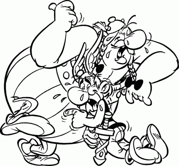 Dibujo para colorear: Asterix and Obelix (Dibujos animados) #24445 - Dibujos para Colorear e Imprimir Gratis