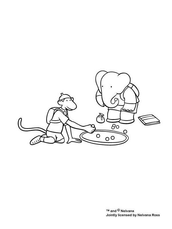 Dibujo para colorear: Babar (Dibujos animados) #27886 - Dibujos para Colorear e Imprimir Gratis