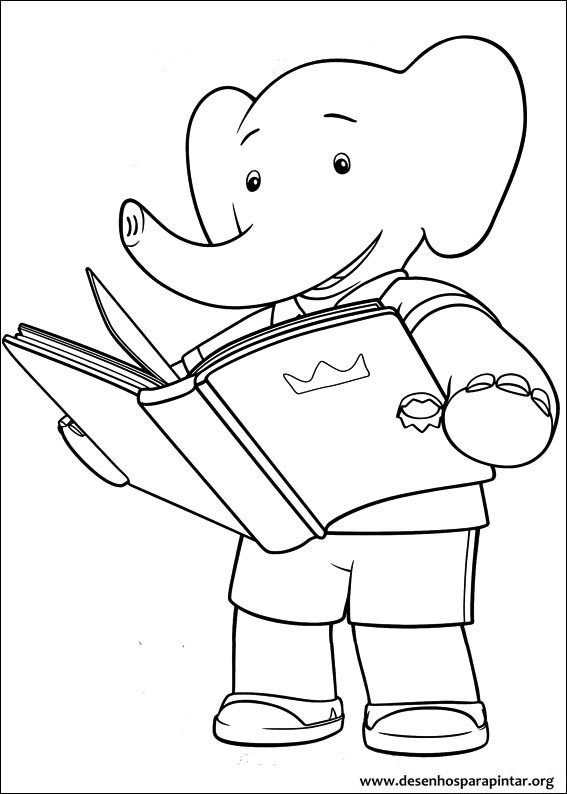 Dibujo para colorear: Babar (Dibujos animados) #27943 - Dibujos para Colorear e Imprimir Gratis