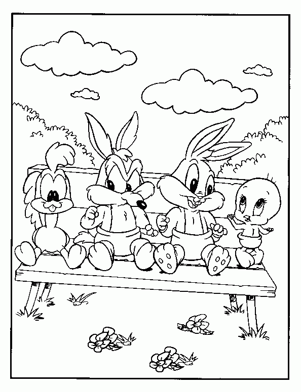 Dibujo para colorear: Baby Looney Tunes (Dibujos animados) #26623 - Dibujos para Colorear e Imprimir Gratis