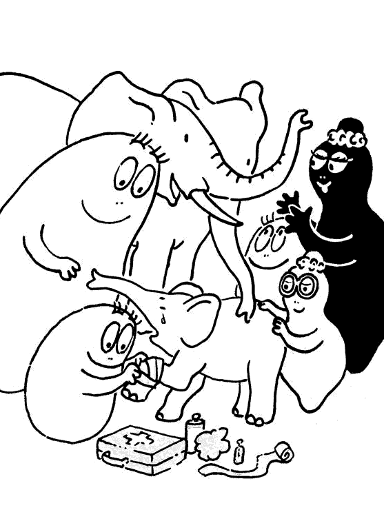 Dibujo para colorear: Barbapapa (Dibujos animados) #36463 - Dibujos para Colorear e Imprimir Gratis