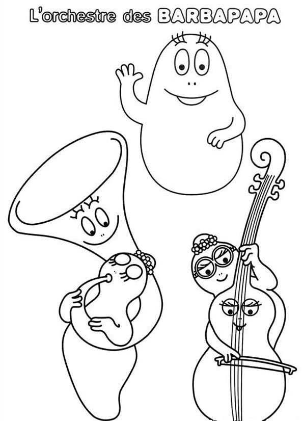 Dibujo para colorear: Barbapapa (Dibujos animados) #36476 - Dibujos para Colorear e Imprimir Gratis