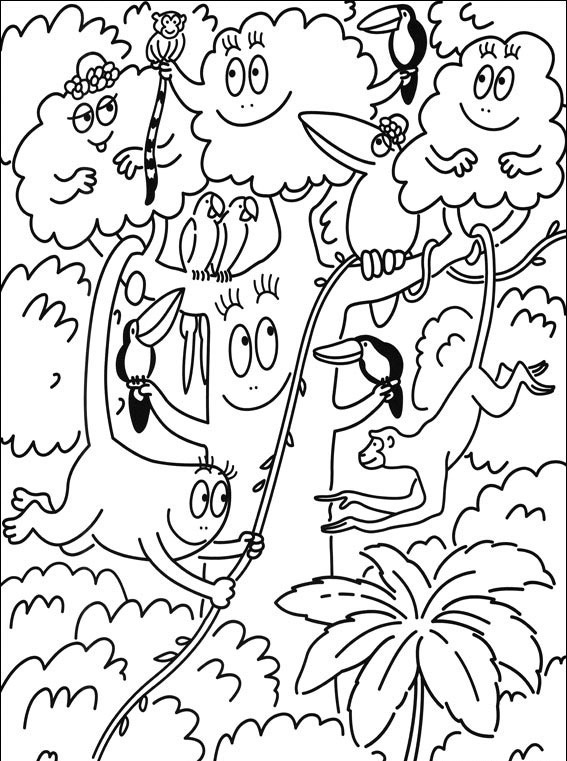 Dibujo para colorear: Barbapapa (Dibujos animados) #36491 - Dibujos para Colorear e Imprimir Gratis