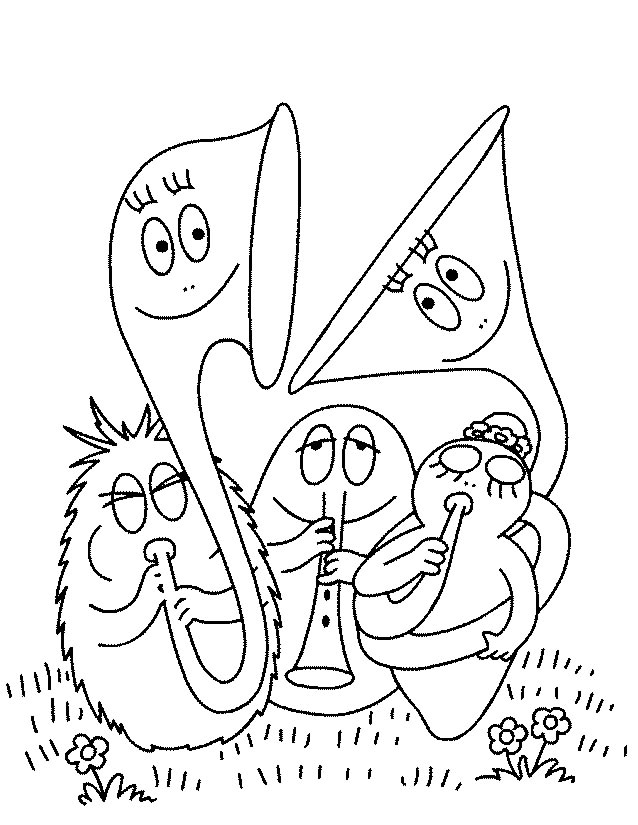 Dibujo para colorear: Barbapapa (Dibujos animados) #36501 - Dibujos para Colorear e Imprimir Gratis