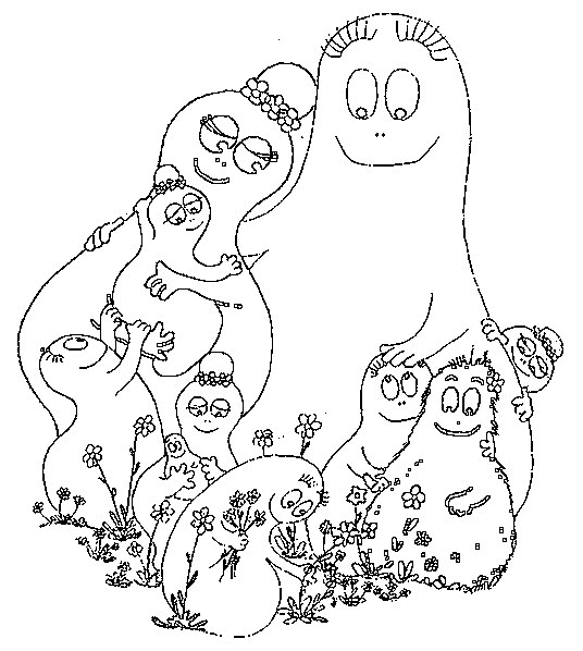 Dibujo para colorear: Barbapapa (Dibujos animados) #36551 - Dibujos para Colorear e Imprimir Gratis