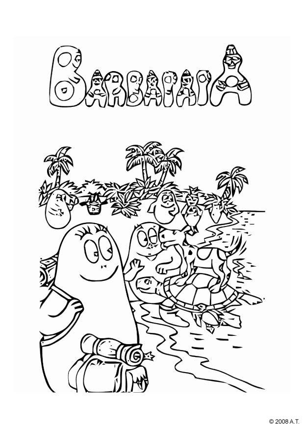 Dibujo para colorear: Barbapapa (Dibujos animados) #36606 - Dibujos para Colorear e Imprimir Gratis