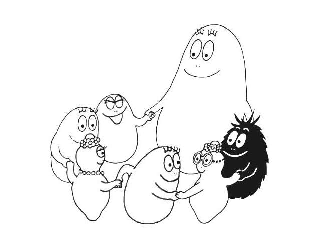 Dibujo para colorear: Barbapapa (Dibujos animados) #36613 - Dibujos para Colorear e Imprimir Gratis