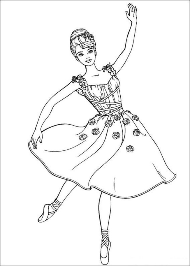 Dibujo para colorear: Barbie (Dibujos animados) #27479 - Dibujos para Colorear e Imprimir Gratis