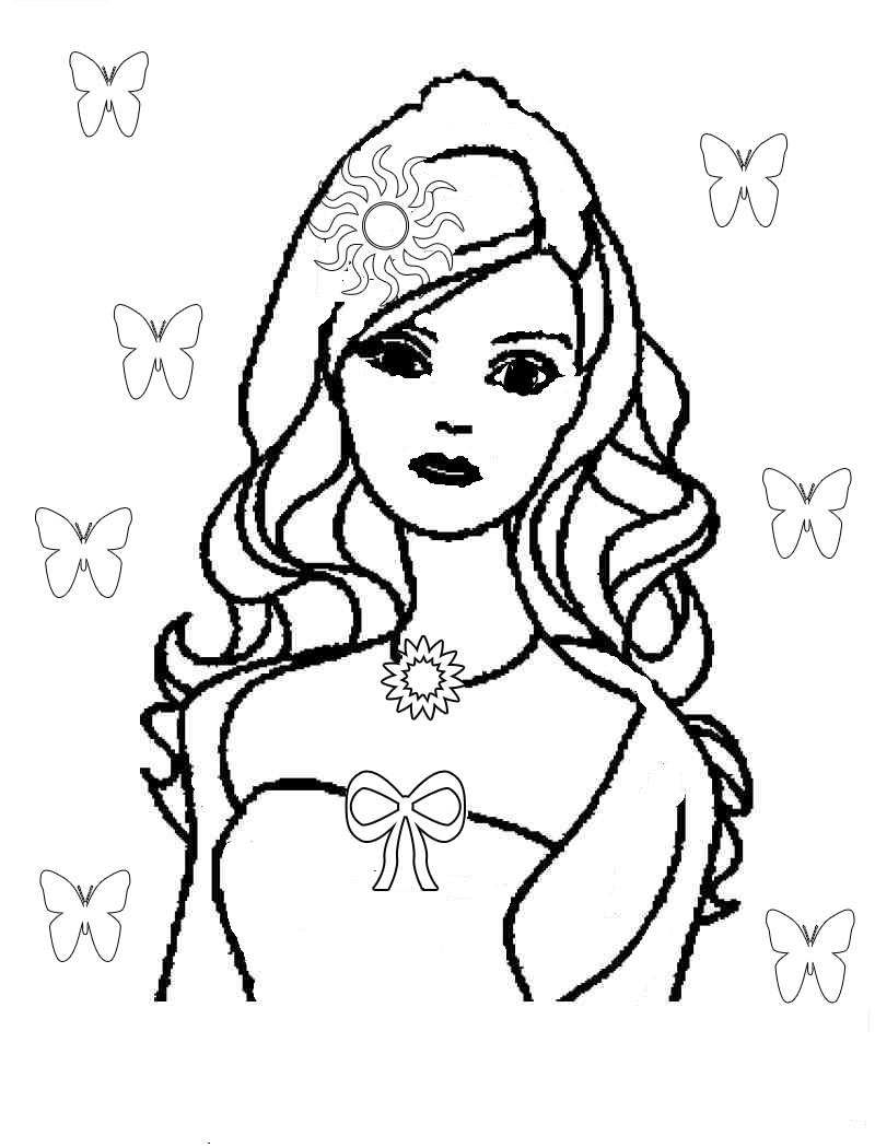 Dibujo para colorear: Barbie (Dibujos animados) #27494 - Dibujos para Colorear e Imprimir Gratis