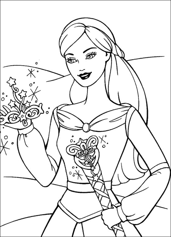 Dibujo para colorear: Barbie (Dibujos animados) #27518 - Dibujos para Colorear e Imprimir Gratis