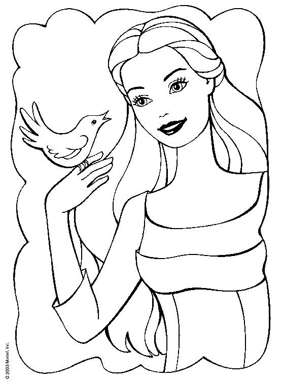 Dibujo para colorear: Barbie (Dibujos animados) #27523 - Dibujos para Colorear e Imprimir Gratis