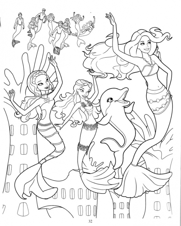 Dibujo para colorear: Barbie (Dibujos animados) #27525 - Dibujos para Colorear e Imprimir Gratis