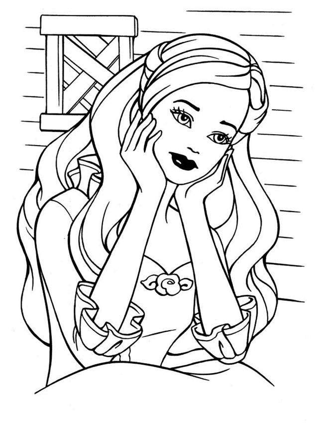 Dibujo para colorear: Barbie (Dibujos animados) #27551 - Dibujos para Colorear e Imprimir Gratis