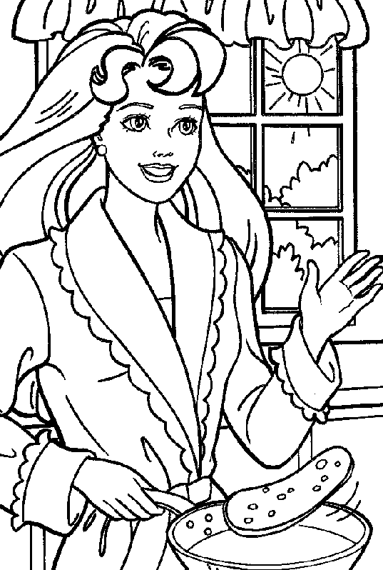 Dibujo para colorear: Barbie (Dibujos animados) #27556 - Dibujos para Colorear e Imprimir Gratis