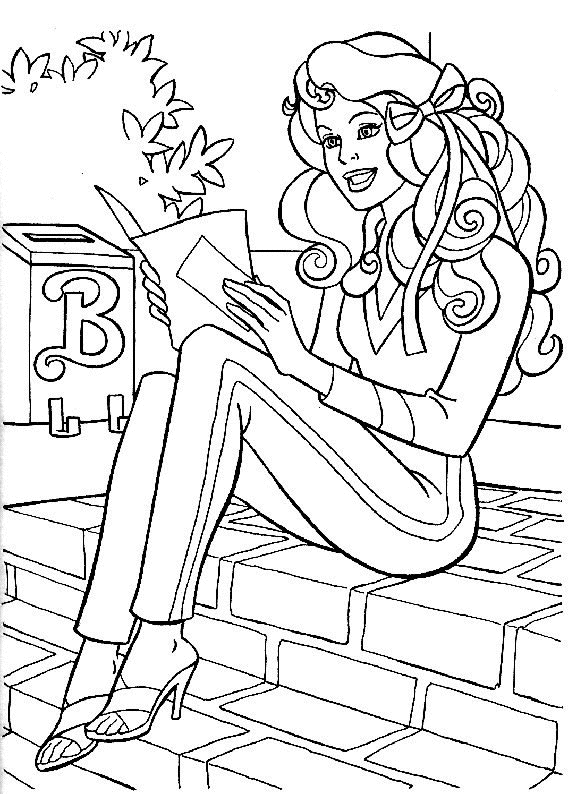 Dibujo para colorear: Barbie (Dibujos animados) #27565 - Dibujos para Colorear e Imprimir Gratis