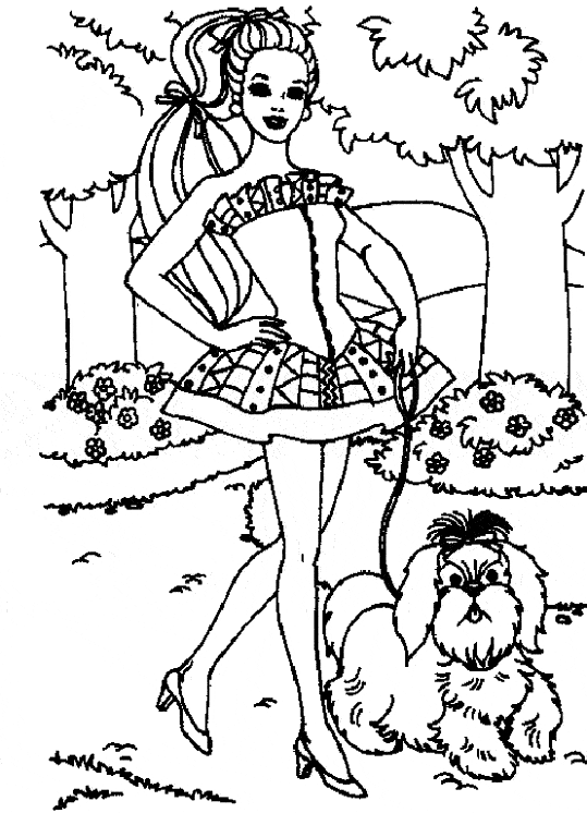 Dibujo para colorear: Barbie (Dibujos animados) #27572 - Dibujos para Colorear e Imprimir Gratis