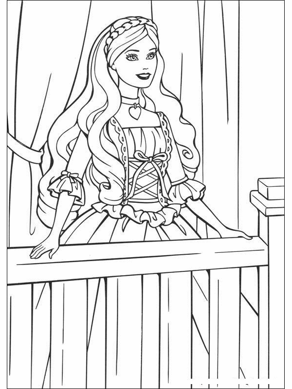 Dibujo para colorear: Barbie (Dibujos animados) #27582 - Dibujos para Colorear e Imprimir Gratis