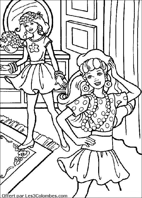 Dibujo para colorear: Barbie (Dibujos animados) #27605 - Dibujos para Colorear e Imprimir Gratis