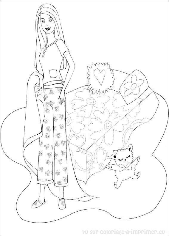 Dibujo para colorear: Barbie (Dibujos animados) #27664 - Dibujos para Colorear e Imprimir Gratis