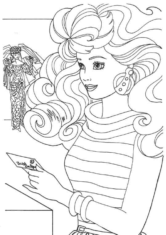 Dibujo para colorear: Barbie (Dibujos animados) #27672 - Dibujos para Colorear e Imprimir Gratis