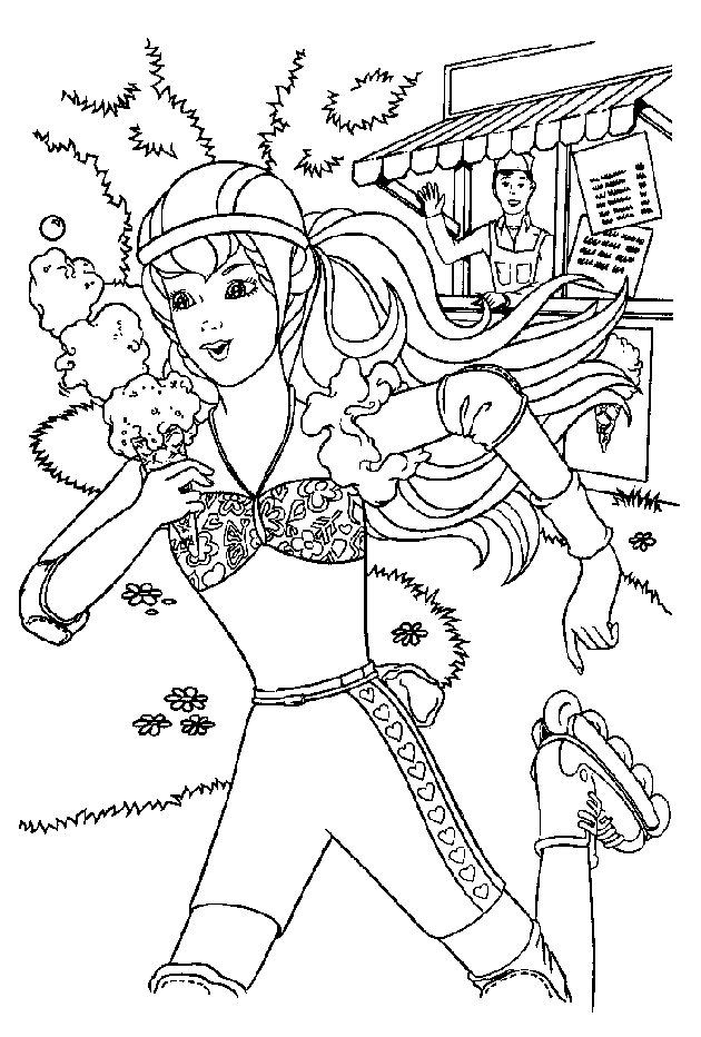 Dibujo para colorear: Barbie (Dibujos animados) #27681 - Dibujos para Colorear e Imprimir Gratis