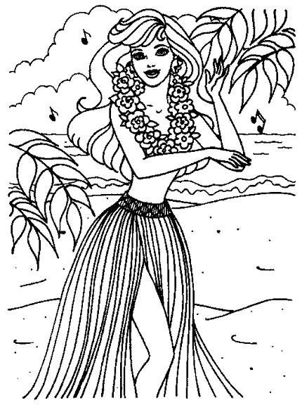 Dibujo para colorear: Barbie (Dibujos animados) #27727 - Dibujos para Colorear e Imprimir Gratis