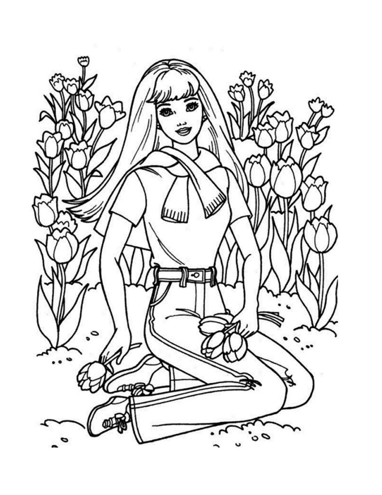 Dibujo para colorear: Barbie (Dibujos animados) #27732 - Dibujos para Colorear e Imprimir Gratis