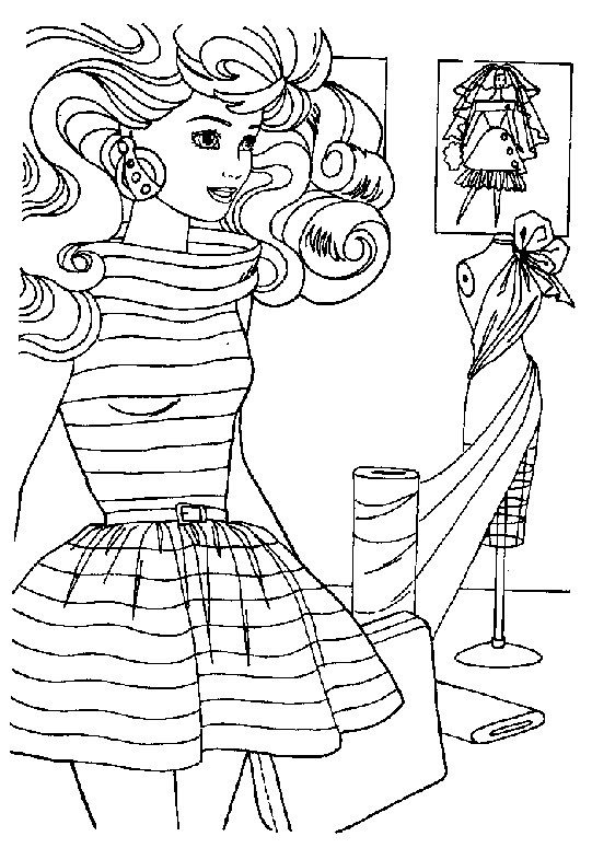 Dibujo para colorear: Barbie (Dibujos animados) #27774 - Dibujos para Colorear e Imprimir Gratis