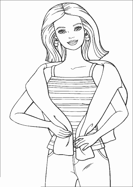 Dibujo para colorear: Barbie (Dibujos animados) #27802 - Dibujos para Colorear e Imprimir Gratis