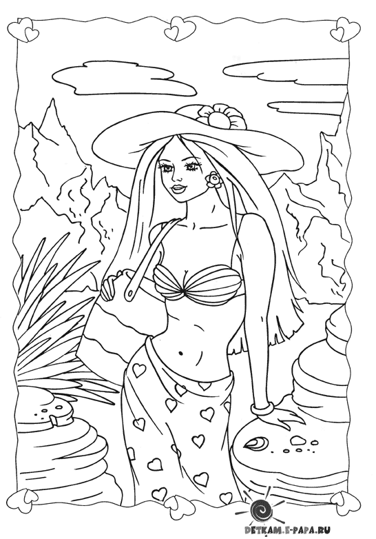 Dibujo para colorear: Barbie (Dibujos animados) #27817 - Dibujos para Colorear e Imprimir Gratis