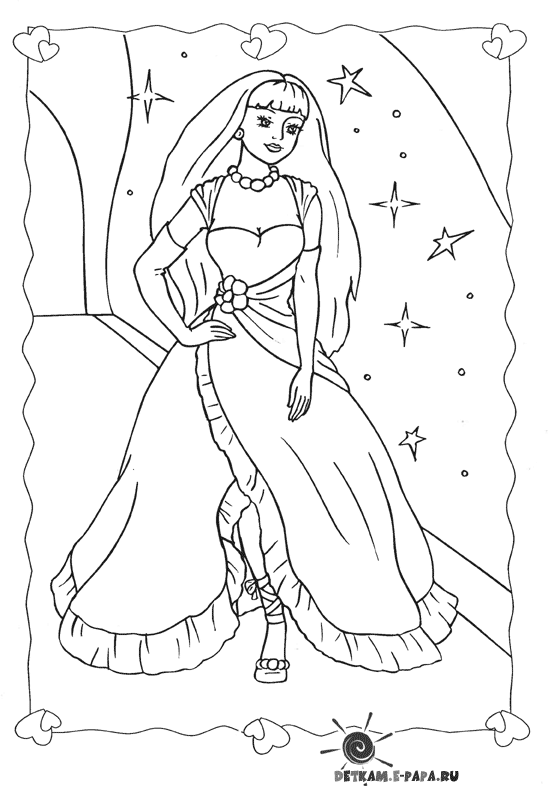 Dibujo para colorear: Barbie (Dibujos animados) #27821 - Dibujos para Colorear e Imprimir Gratis