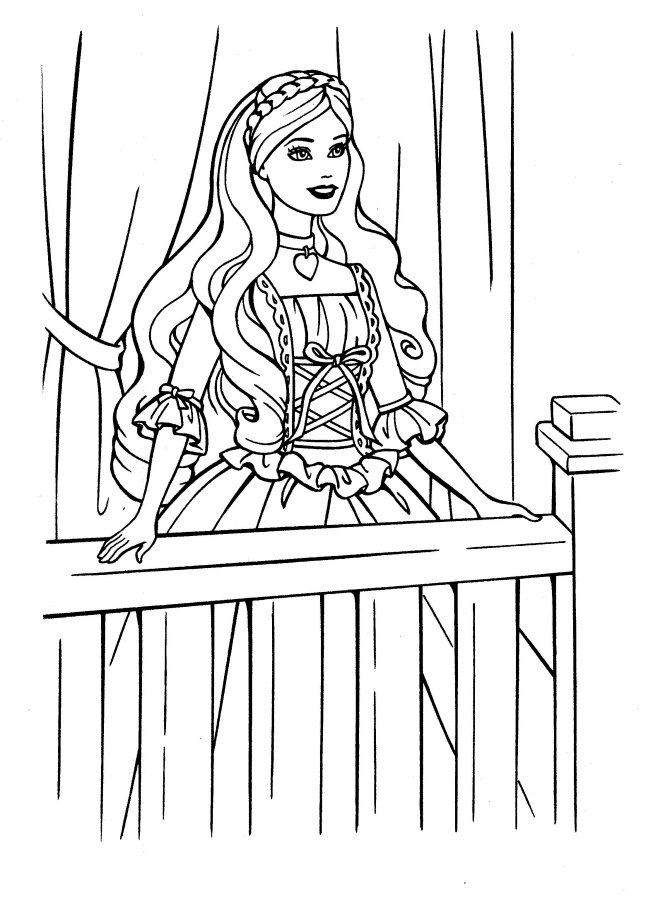 Dibujo para colorear: Barbie (Dibujos animados) #27828 - Dibujos para Colorear e Imprimir Gratis