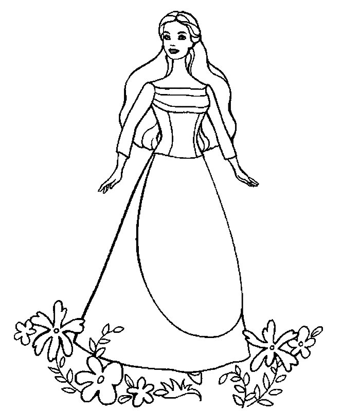 Dibujo para colorear: Barbie (Dibujos animados) #27829 - Dibujos para Colorear e Imprimir Gratis