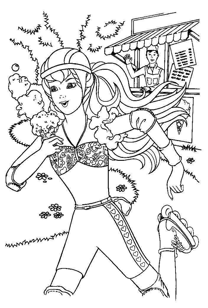 Dibujo para colorear: Barbie (Dibujos animados) #27838 - Dibujos para Colorear e Imprimir Gratis